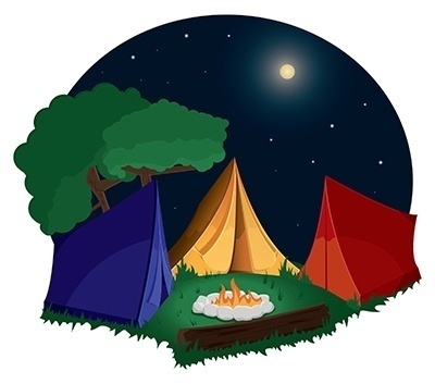 night camp site